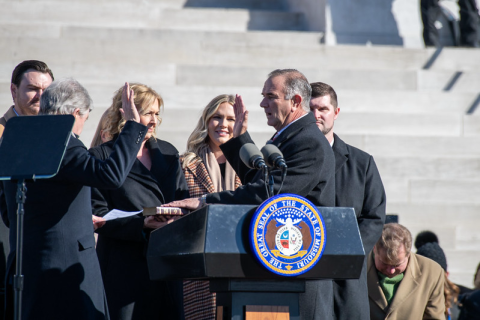 Newly elected Mike Kehoe swears in as 58th governor of Missouri