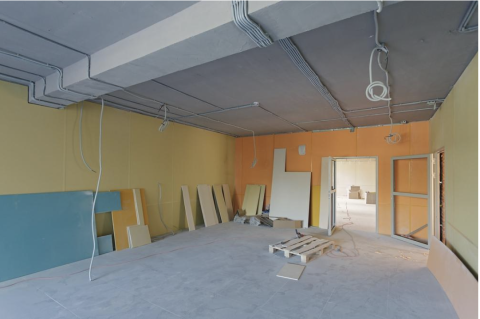 Classroom under construction