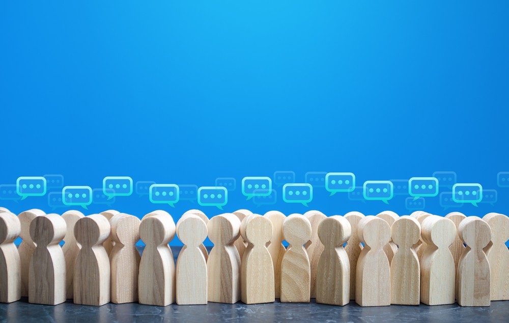 People giving their opinions.